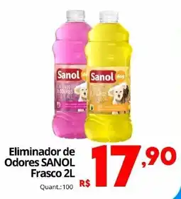 Althoff Supermercados Eliminador de Odores Sanol Frasco 2L oferta