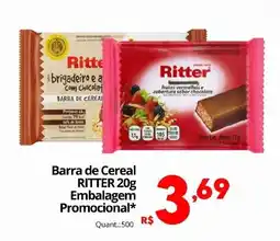 Althoff Supermercados Barra de Cereal RITTER 20g oferta