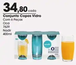 Zaffari Conjunto Copos Vidro oferta