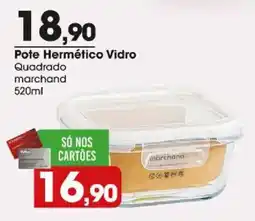 Zaffari Pote Hermético Vidro Quadrado marchand oferta