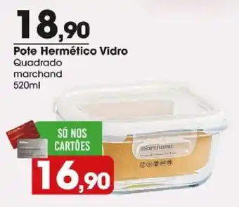 Zaffari Pote Hermético Vidro Quadrado marchand oferta