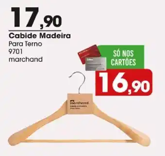 Cabide madeira para terno