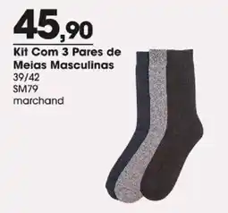 Zaffari Kit Com 3 Pares de Meias Masculinas oferta