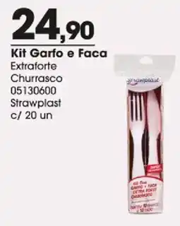 Zaffari Kit Garfo e Faca Extraforte Churrasco oferta