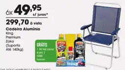 Zaffari Cadeira Alumínio King Premium Zaka oferta