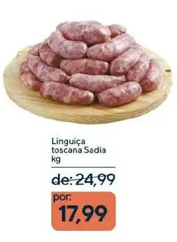 Coop Linguiça toscana Sadia kg oferta