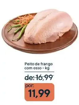 Coop Peito de frango com osso - kg oferta