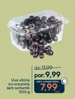 Coop Uva vitória ou uva preta sem semente oferta