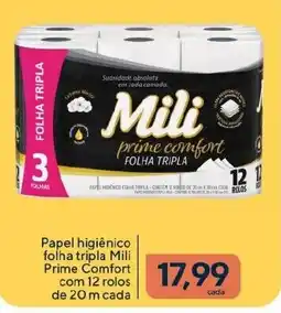 Coop Papel higiênico folha tripla Mili Prime Comfort oferta