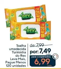 Coop Toalha umedecida Turminha do Rex oferta