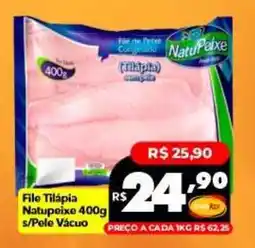 Supermercados Rex File tilápia natupeixe oferta
