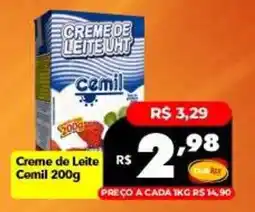 Supermercados Rex Creme de Leite Cemil oferta