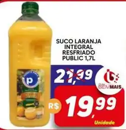Supermercado Bem Barato Suco laranja integral resfriado public oferta