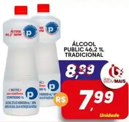 Supermercado Bem Barato álcool public 46,2 1l tradicional oferta