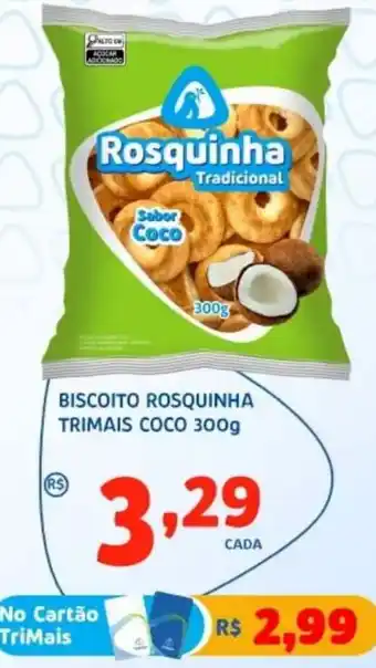 Biscoito rosquinha trimais coco