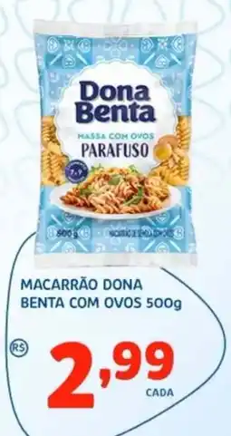 Bergamais Supermercados Macarrão dona benta com ovos oferta