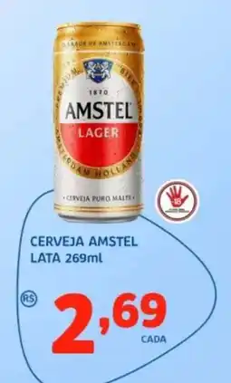 Bergamais Supermercados Cerveja amstel lager oferta