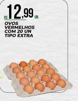 Supermercado Precito ovos vermelhos oferta