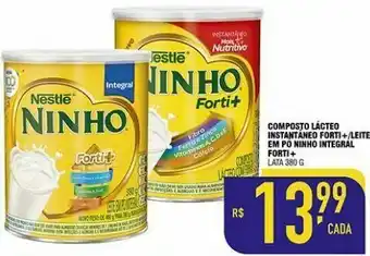 Mercantil Rodrigues Composto lácteo instantáneo forti+/leite em pó ninho integral forti+ 380g oferta