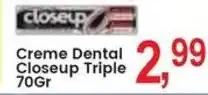Federzoni Supermercados Creme Dental Closeup Triple oferta