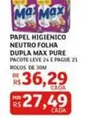 Assaí Atacadista Max - papel higiênico neutro folha dupla pure oferta