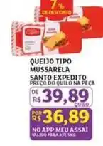 Assaí Atacadista Santo expedito - queijo tipo mussarela oferta