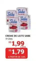 Assaí Atacadista Sabe - creme de leite oferta
