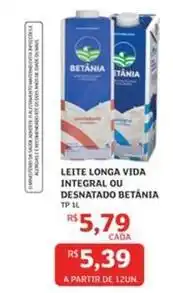 Assaí Atacadista Betânia - leite longa vida integral ou desnatado oferta