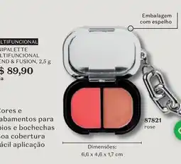 O Boticário Fusion - cores e abamentos para rose oferta