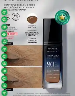 O Boticário Natural - e acido oferta
