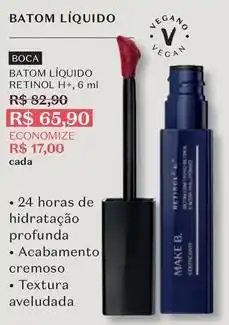O Boticário Cremoso - batom líquido retinol oferta