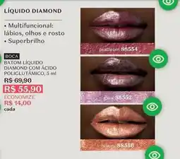 O Boticário Diamond - batoum liquido oferta