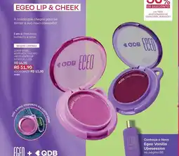 O Boticário Egeo - ego lip & cheek oferta