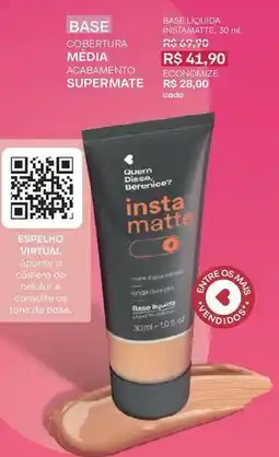 O Boticário Mate - base liquida oferta