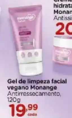 Carrefour Gel de limpeza facial vegano Monange oferta