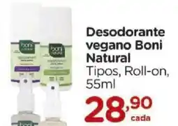 Carrefour Desodorante vegano Boni Natural Tipos, Roll-on oferta