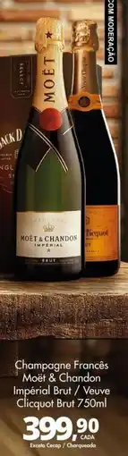 Delta Supermercados Champagne francês moët & chandon imperial brut / veuve clicquot brut oferta