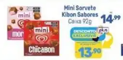 Supermercados Jau Serve Mini Sorvete Kibon Sabores oferta