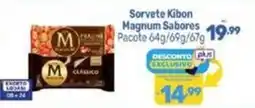 Supermercados Jau Serve Sorvete Kibon Magnum Sabores oferta