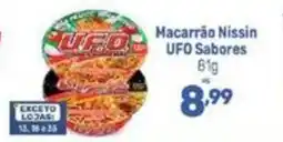 Supermercados Jau Serve Macarrão Nissin UFO Sabores oferta