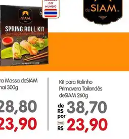 Zona Sul Kit para Rolinho Primavera Tailandês deSIAM oferta