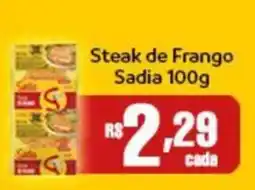 Supermercados São Vicente Steak de Frango Sadia oferta