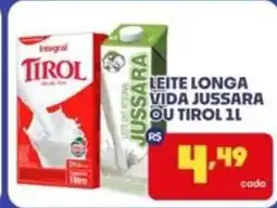 Boa Supermercados Leite longa vida jussara ou tirol 1l oferta