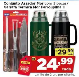 Rede Vivo Conjunto Assador Mor oferta