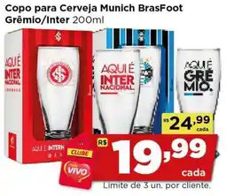 Rede Vivo Copo para Cerveja Munich BrasFoot Grêmio/Inter oferta