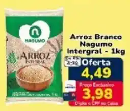 Nagumo Arroz branco nagumo integral oferta