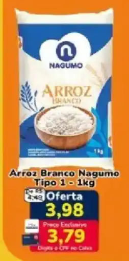 Nagumo Arroz branco nagumo tipo 1 oferta