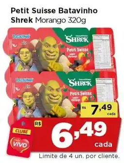 Rede Vivo Petit Suisse Batavinho Shrek Morango oferta