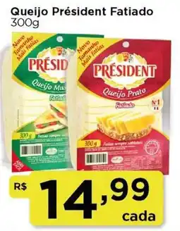 Rede Vivo Queijo President Fatiado oferta
