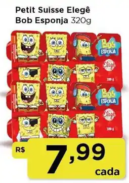 Rede Vivo Petit Suisse Elegê Bob Esponja oferta
